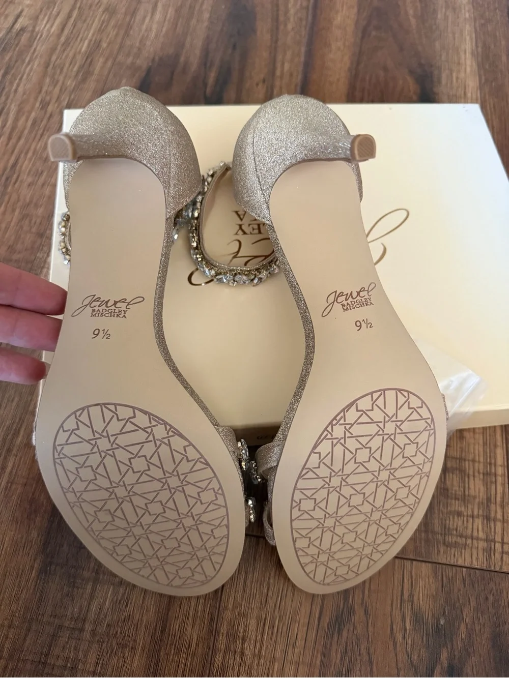 Dustyn Ankle Strap Sandal Jewel Badgley Mischka Collection